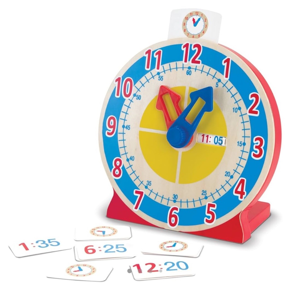 Melissa & Doug Turn & Tell Wooden Clock